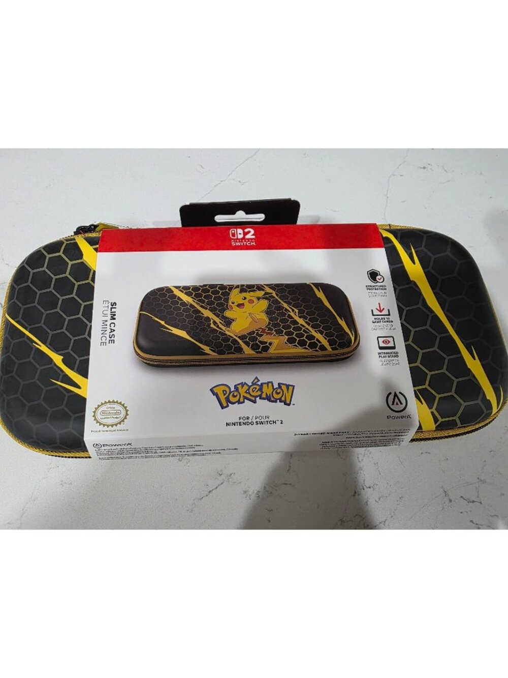 Power A Pokemon Pikachu Storm Slim Case Nintendo Switch 2 New